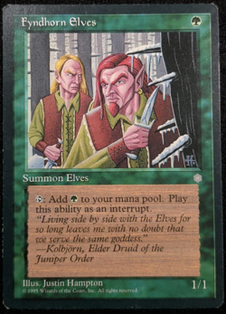 Fyndhorn Elves #132 Common Ice Age MTG Lightly played - Image 1