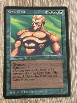 MTG - Craw Giant - Legends - LP English Magic 1994 - Image 1