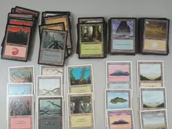 MTG Basic Land Lot X155 Vintage Beta Revised Unlimited Ice Age Mirage Saga ++ - Image 2