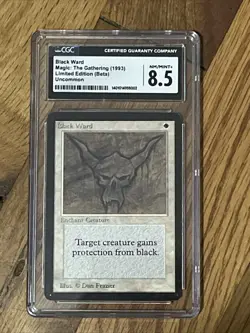Beta Black Ward CGC 8.5 Graded Magic MTG - Image 2