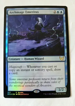MTG | Strixhaven | Archmage Emeritus | Foil | Rare | #377 - Image 1