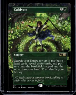 MTG - M21 - Cultivate (Borderless Alternate Art) Near Mint #317 - Image 1