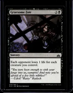 Gruesome Fate 75/196 Rivals of Ixalan MTG Magic The Gathering - Image 1