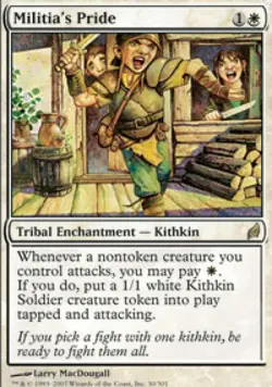 Militia's Pride - Medium Play MTG Lorwyn - Image 1