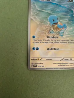 Pokemon TCG Squirtle Scarlet & Violet 151 Card 170/165 English Edition - Image 5