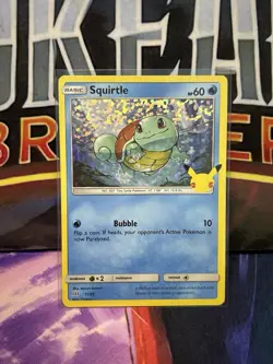 Squirtle 17/25 Holo McDonalds Promo 2021 25th Anniversary Pokemon Card NM - Image 1