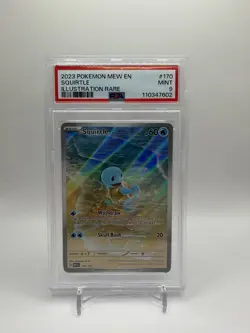 Pokemon TCG Squirtle Scarlet & Violet 151 Card 170/165 English PSA 9 - Image 1