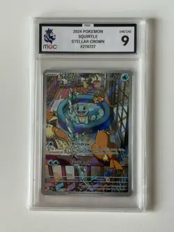 Squirtle 148/142 IR Stellar Crown 2024 Pokemon MGC 9 Illustration Rare - Image 1