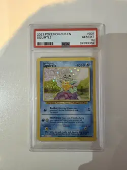 PSA 10 Squirtle Classic Collection 001/034 GEM MINT Graded Pokemon Card - Image 1