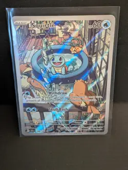 Squirtle 148/142 Stellar Crown Illustration Rare - Image 1
