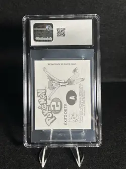 Squirtle & Pikachu 1999 Spanish Pokemon 2 Movie Sticker #A CGC 8.5 NM/Mint+ Gold - Image 2