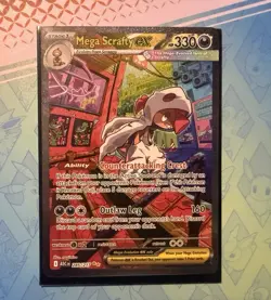 Mega Scrafty Ex Special Illustration Rare Ascended Heroes 285/217 NM Pokemon TCG - Image 1