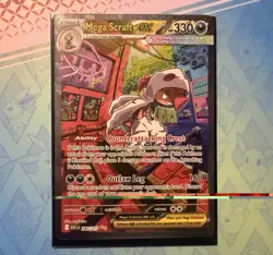 Mega Scrafty Ex Special Illustration Rare Ascended Heroes 285/217 NM Pokemon TCG - Image 3