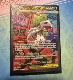 Mega Scrafty Ex Special Illustration Rare Ascended Heroes 285/217 NM Pokemon TCG - Image 4