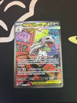 Pokemon TCG - Mega Scrafty EX SIR 285/217 - Ascended Heroes - pack Fresh NM-Mint - Image 1