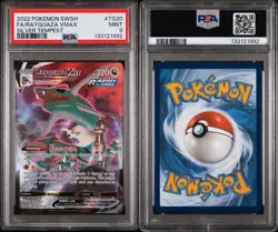 2022 POKEMON SWORD & SHIELD SILVER TEMPEST #TG20 FULL ART/RAYQUAZA VMAX PSA 9 - Image 3