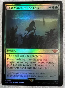 Mint Foil Rate!! Last March of The Ents MTG LOTR Magic The Gathering NM - Image 1