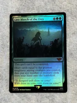 Mint Foil Rate!! Last March of The Ents MTG LOTR Magic The Gathering NM - Image 2