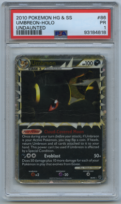Umbreon (Prime) 86/90 Undaunted Holo PSA 1 - Image 1