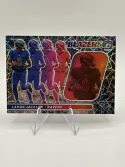 2022 Panini Donruss Optic - Blazers Lamar Jackson #B-6 Ravens Case Hit - Image 1