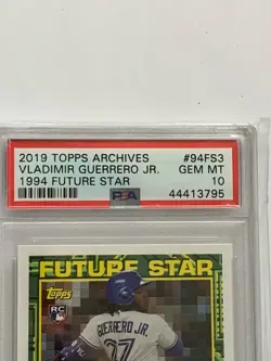 Vladimir Guerrero Jr. PSA 10 Retro Future Star 2019 Topps Archives RC Rookie - Image 2