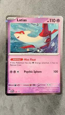 Pokemon Latias TCG SVP139 Stellar Crown Cosmos Black Star Promo Card - Image 1