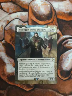 Magic the Gathering Heidegger, Shinra Executive Hand Painted Custom MTG Alter - Image 1
