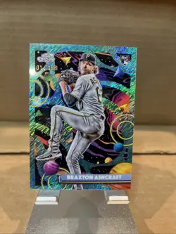 2025 Topps Cosmic Chrome - Braxton Ashcraft #62 Aqua Equinox Refractor /199 (RC) - Image 1