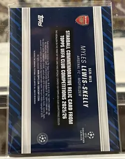 2025-26 Topps UEFA Club Competitions MYLES LEWIS-SKELLY Starball Relic #SCR-MLS - Image 2
