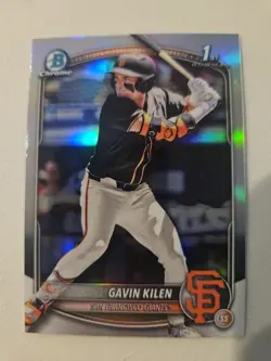 2025 Bowman Draft 1st Bowman Chrome Refractor BDC‑40 Gavin Killen Giants ☆NM☆ - Image 1