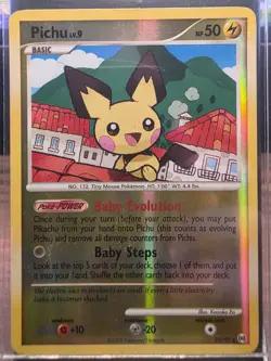 Pichu 25/99 Arceus Reverse Holo Rare 50 HP English Pokemon TCG Card - Image 1