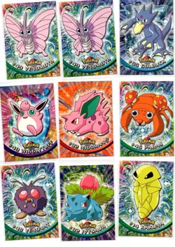Pokemon Vintage 1998 Topps TV Animation Edition Mixed 18 Card Lot - Image 1