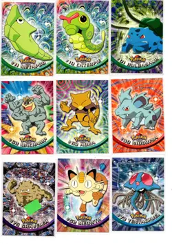 Pokemon Vintage 1998 Topps TV Animation Edition Mixed 18 Card Lot - Image 3