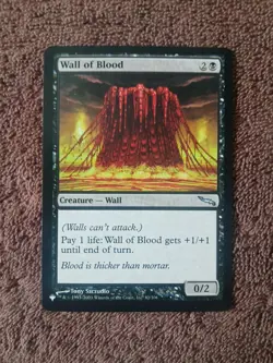 Wall Of Blood -MTG - Mirrodin - Lightly Played - Single Card - Image 1