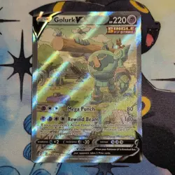 Pokemon Golurk v Evolving Skies Alternative Art Card 182/203 Near Mint Condition - Image 1