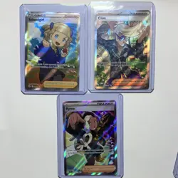 Pokemon Trainer Supporter Full Art Holo Card Lot Schoolgirl Clive Ryme (6 Cards) - Image 1