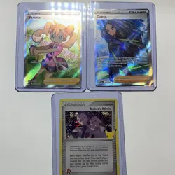 Pokemon Trainer Supporter Full Art Holo Card Lot Schoolgirl Clive Ryme (6 Cards) - Image 2