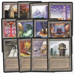 ►Magic-Style◄ MTG - 12x Urza's Mine, Plant, Tower - Italian FBB Mix Good/Played - Image 1