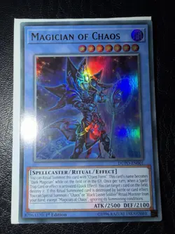 Yu-Gi-Oh Magician of Chaos DUPO-EN001 1st Edition Ultra Rare Near Mint - Image 1
