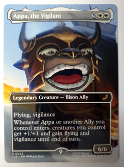 Appa, the Vigilant - Borderless Rare - MTG Avatar TLE - 0062 NM - Image 1