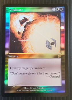 MTG Vindicate FOIL , Apocalypse 2001, Magic the Gathering, Rare - Image 1