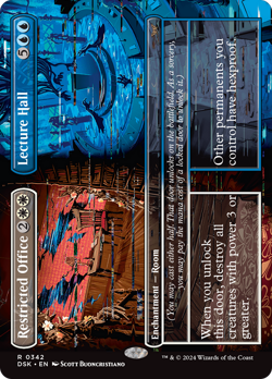 x1 Restricted Office // Lecture Hall DSK Duskmourn MTG 342 RARE BORDERLESS 1x - Image 1