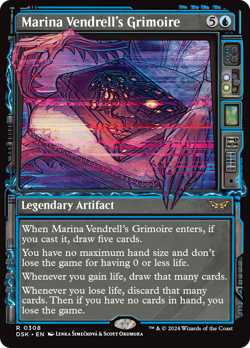 x1 Marina Vendrell's Grimoire DSK Duskmourn MTG 308 RARE SHOWCASE M/NM 1x - Image 1