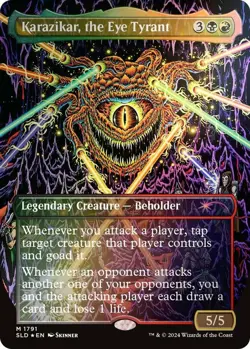MTG Karazikar, the Eye Tyrant - Rainbow Foil, NM-Mint, English Secret Lair Drop - Image 1