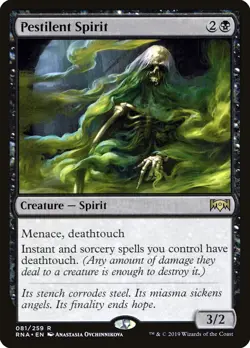 MTG Pestilent Spirit ** Ravnica Allegiance ** English (NM) - Image 1