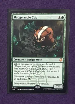 Badgermole Cub Magic The Gathering Single MTG Card Near Mint TLA 0167 - Image 1