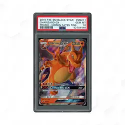 2019 POKEMON SM BLACK STAR PROMO HIDDEN FATES TINS #SM211 CHARIZARD GX PSA 10 - Image 3