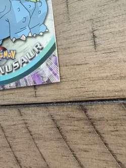 1999 Topps Pokemon TV Animation Series 1 - Venusaur #03 Black Logo HOLO FOIL - Image 4