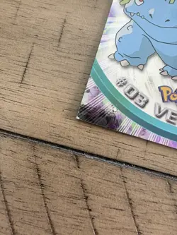 1999 Topps Pokemon TV Animation Series 1 - Venusaur #03 Black Logo HOLO FOIL - Image 5