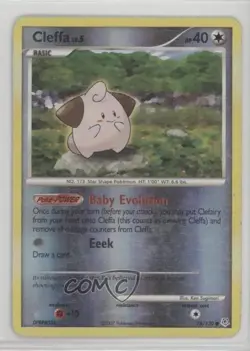 Cleffa Reverse Foil Pokemon Diamond & Pearl Base Set #78 2007 - Image 1